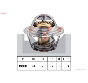 Termostat, chladivo KW 580 338S