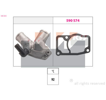 Termostat, chladivo KW 580 343S