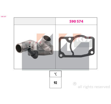 Termostat, chladivo KW 580 347