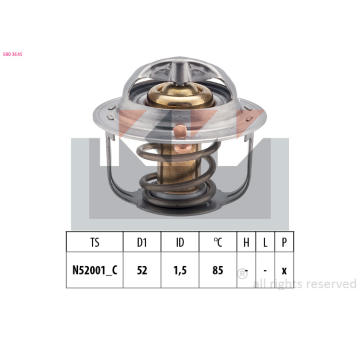 Termostat, chladivo KW 580 354S