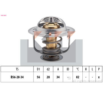 Termostat, chladivo KW 580 360S