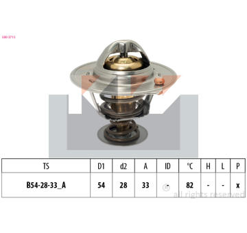 Termostat, chladivo KW 580 371S