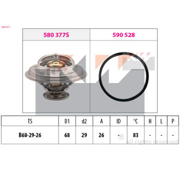 Termostat, chladivo KW 580 377