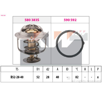 Termostat, chladivo KW 580 383