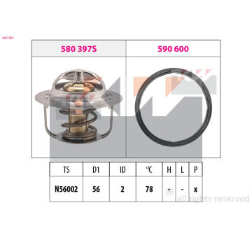 Termostat, chladivo KW 580 397