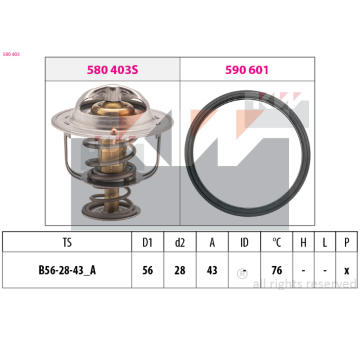 Termostat, chladivo KW 580 403