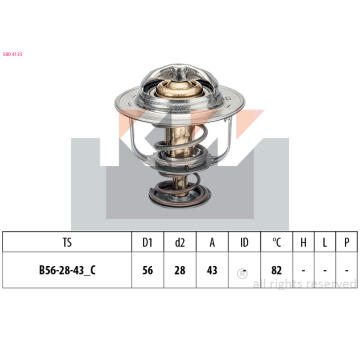 Termostat, chladivo KW 580 413S