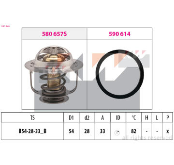 Termostat, chladivo KW 580 449