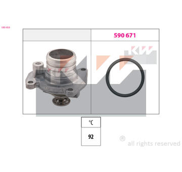 Termostat, chladivo KW 580 458