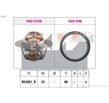 Termostat, chladivo KW 580 487