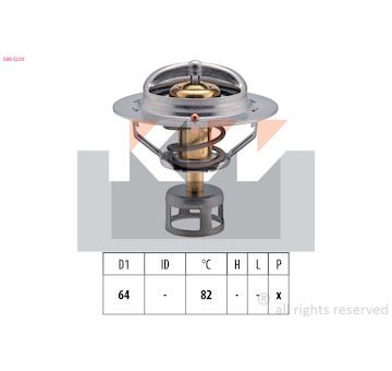Termostat, chladivo KW 580 523S