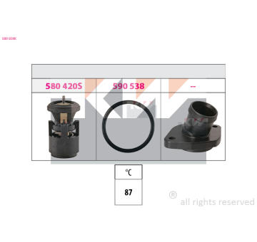 Termostat, chladivo KW 580 559K