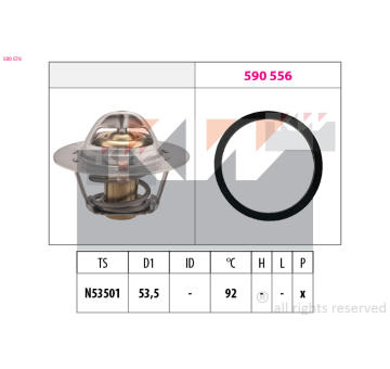 Termostat, chladivo KW 580 576