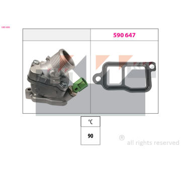 Termostat, chladivo KW 580 606