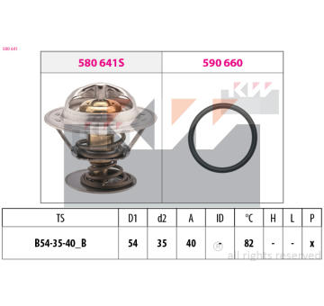 Termostat, chladivo KW 580 641