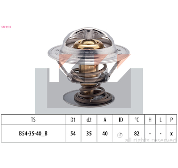 Termostat, chladivo KW 580 641S