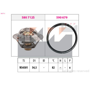 Termostat, chladivo KW 580 712