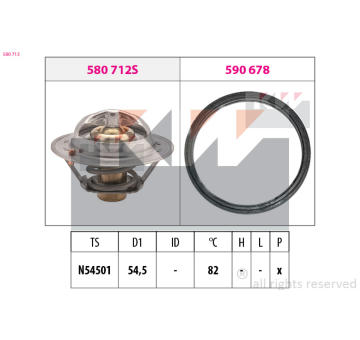 Termostat, chladivo KW 580 713