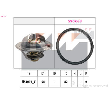 Termostat, chladivo KW 580 727