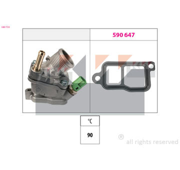 Termostat, chladivo KW 580 733