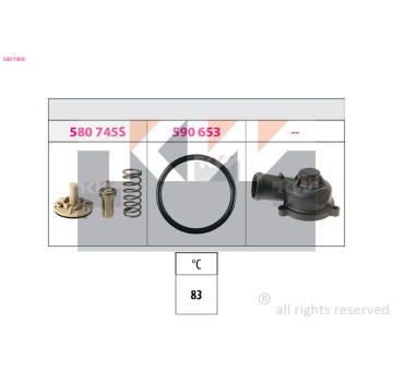 Termostat, chladivo KW 580 745K