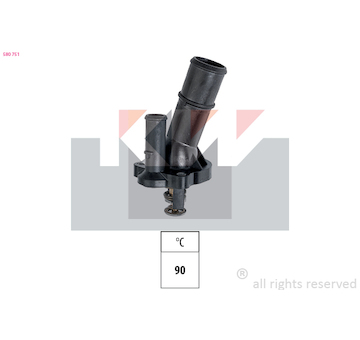 Termostat, chladivo KW 580 751