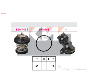 Termostat, chladivo KW 580 757K