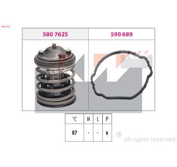 Termostat, chladivo KW 580 762