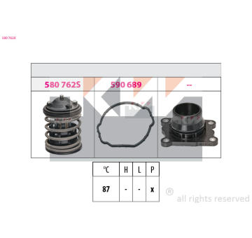 Termostat, chladivo KW 580 762K