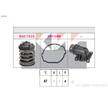 Termostat, chladivo KW 580 763K