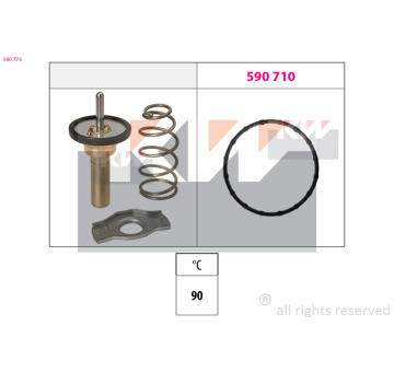 Termostat, chladivo KW 580 774