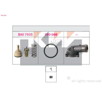 Termostat, chladivo KW 580 793K