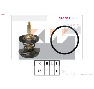 Termostat, chladivo KW 580 807