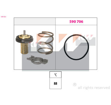 Termostat, chladivo KW 580 822