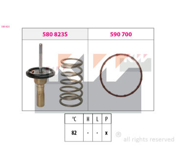 Termostat, chladivo KW 580 823