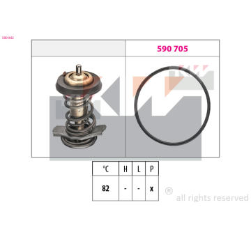 Termostat, chladivo KW 580 842