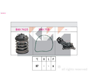 Termostat, chladivo KW 580 851K