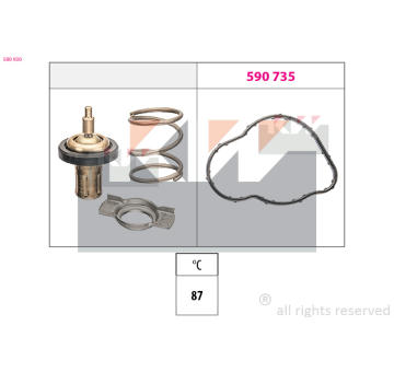 Termostat, chladivo KW 580 930