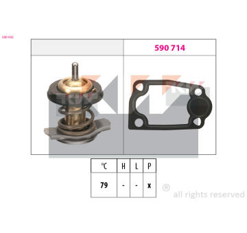 Termostat, chladivo KW 580 942