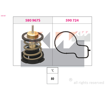 Termostat, chladivo KW 580 967