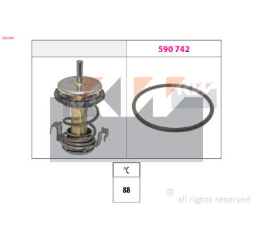 Termostat, chladivo KW 580 990