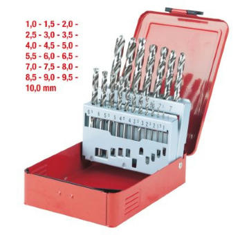 Ocelový spirálový vrták-sada KS TOOLS 330.2610