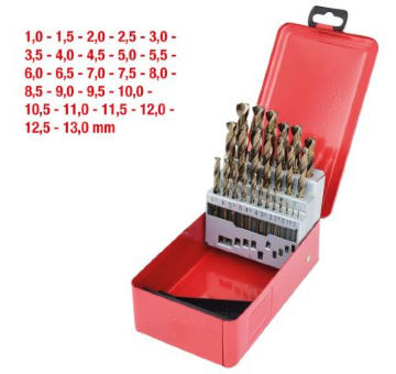Ocelový spirálový vrták-sada KS TOOLS 330.3613