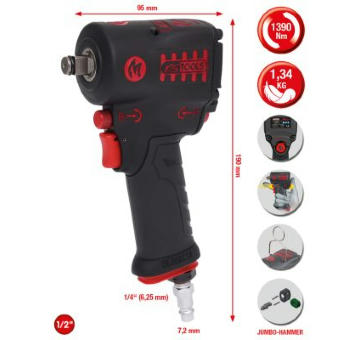 Rázový šroubovák (stlačený vzduch) KS TOOLS 515.1270
