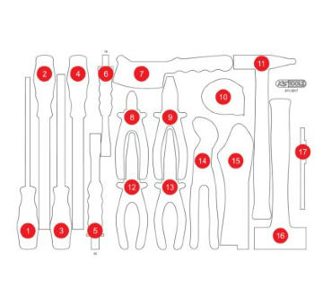 Penová vložka, organizér KS TOOLS 811.0017-97