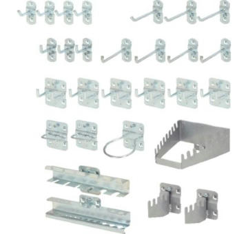 Háky, stěna z děr.desek KS TOOLS 860.0888
