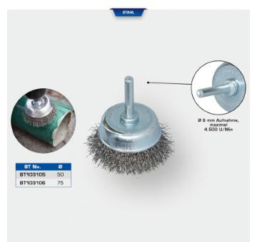 Miskový kartáč, úhlová bruska KS TOOLS BT103105