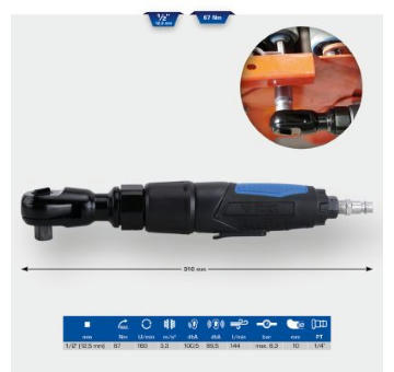 Ráčnový šroubovák (stlačený vzduch) KS TOOLS BT160600