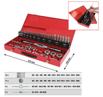 Sada - rezacka zavitu KS TOOLS 331.0754