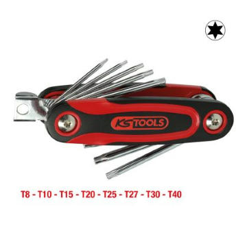 Sada zahnutých żroubováků KS TOOLS 158.3510